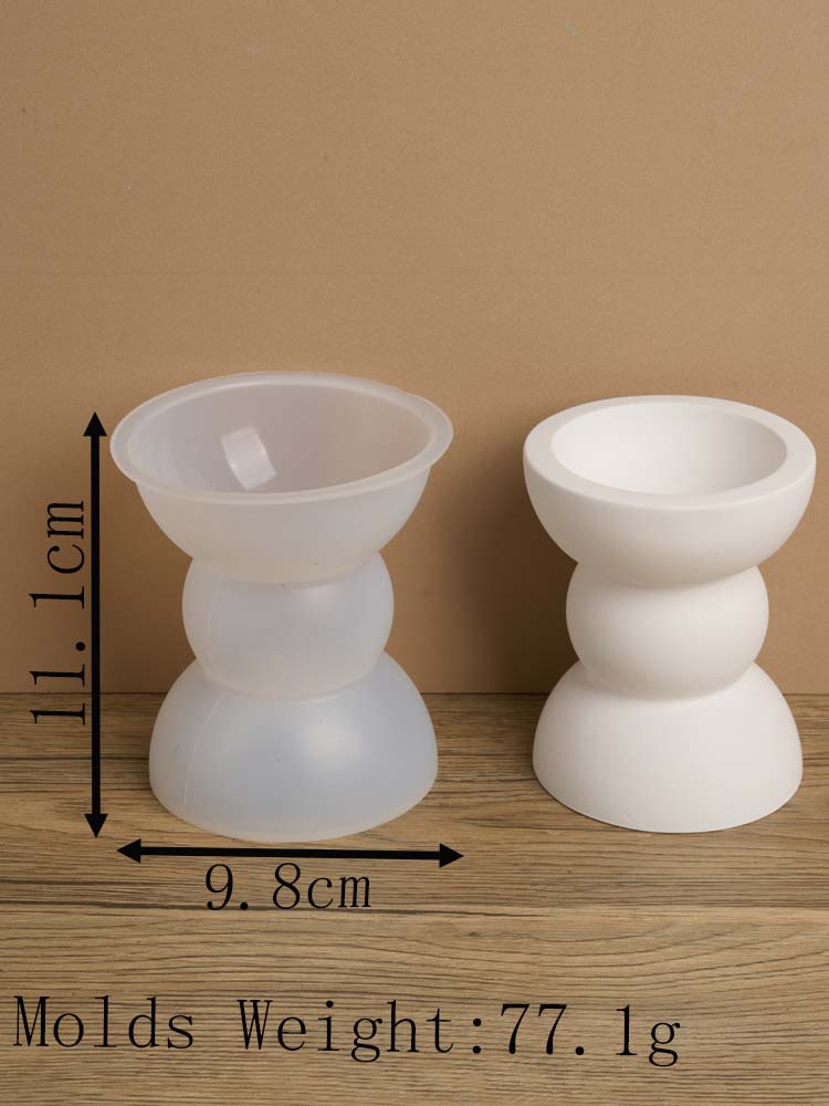 Suport Lumânări Geometrie Minimalistă Matriță Silicon DIY Beton Vas Rotund pentru Lumânări Matriță Gips Ghiveci Matrițe Rășină Decor Acasă