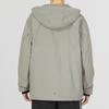 Adidas Logo Fleece-Lined Hooded Jacket Men Outerwear Pebble Silver-Grey IK7682