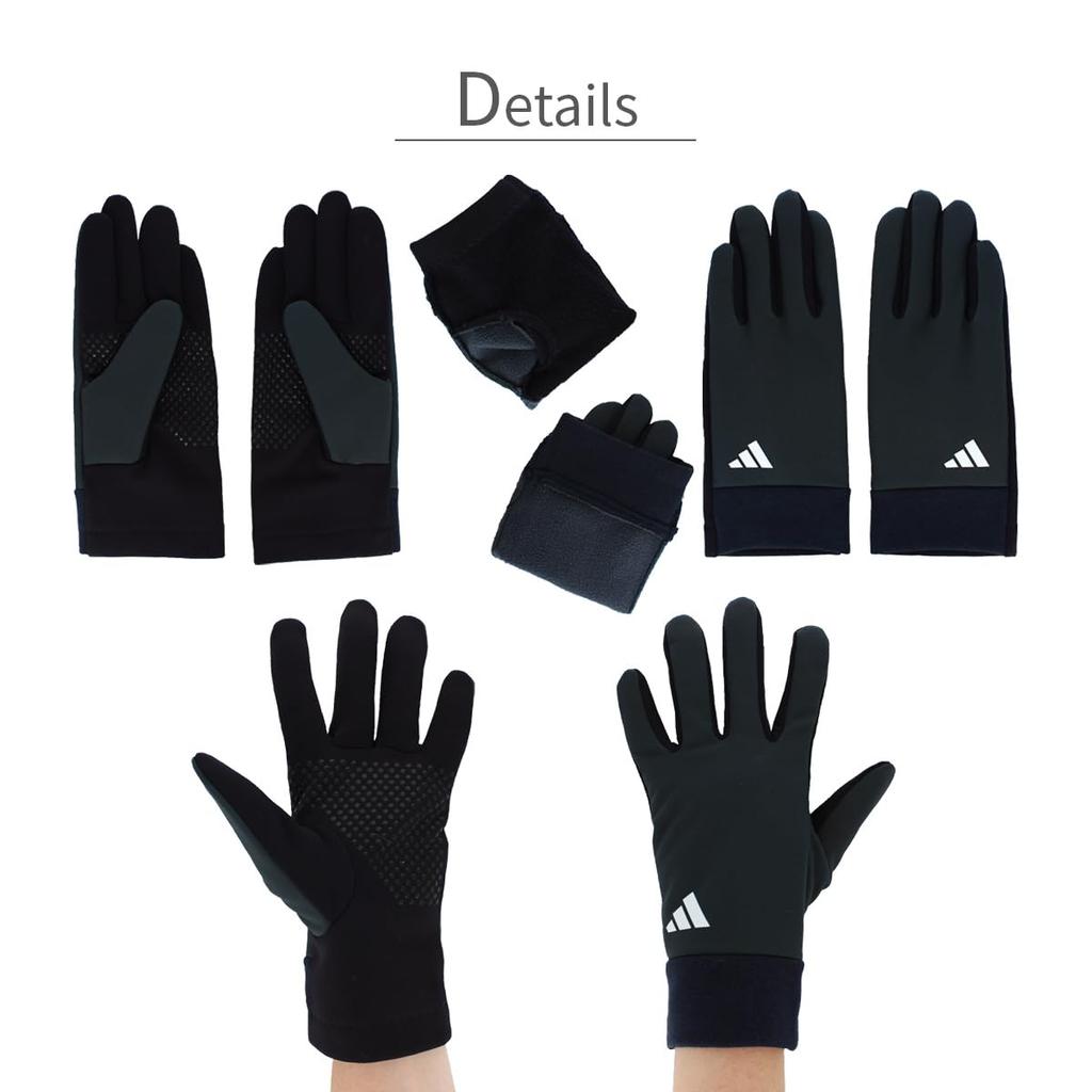 Adidas Einfaches Design für Herbst und Winter Perfekt für und Größe Größe Kinderhandschuhe, Rutschfest, Dehnbar, Winddicht, Wärmeisolierendes Fleece, Sport, Schule,