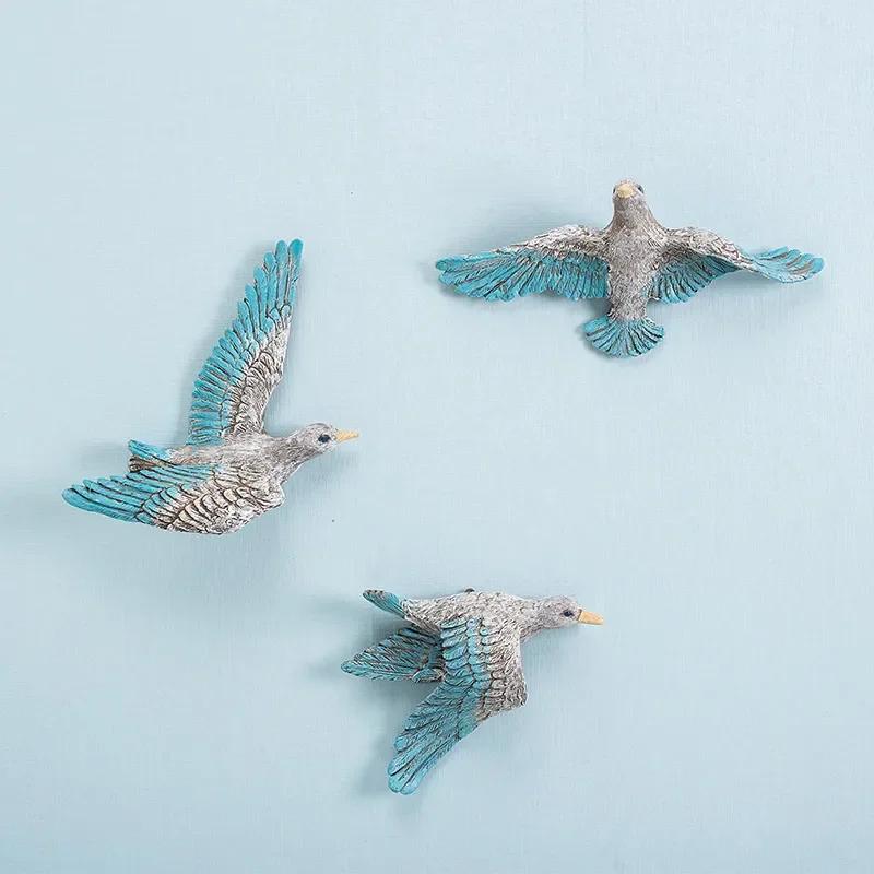 Resin Wall Hanging Seabird Living Room Painted Seagull Cafe Background Decoration Gift Interior