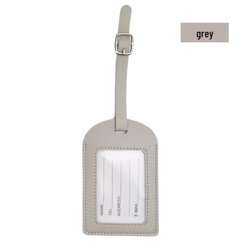 Multicolor Leather Airplane Boarding Pass Suitcase Tag