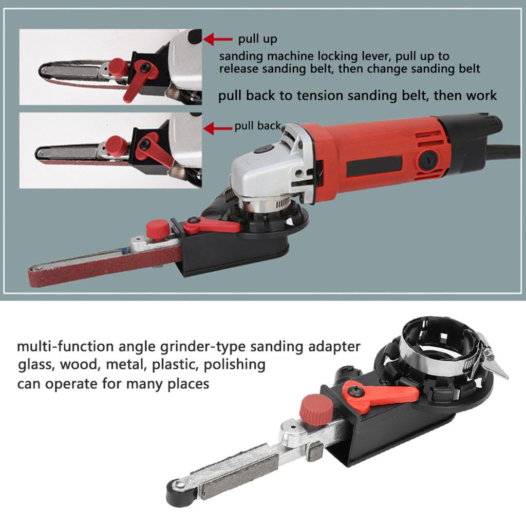 Belt Sander Sanding Adapter for 14mm Electric Angle Grinder Converter Set