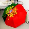 Portuguese Coat Of Arms Automatic Folding Umbrella - 8-Rib Travel Umbrella with Auto Open/Close & Portable Gifts for holidays or birthdays