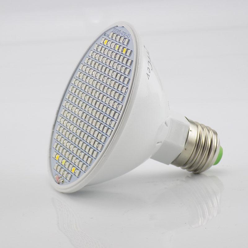 NEW Full Spectrum 200 LED Plant Grow Light Lamp E27 AC Cable Set for Flower Hydroponic Indoor Greenhouse Cultivation
