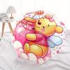 Winnie-the-Pooh,Honey,Fairy Theme Automatic Compact Folding Cute Umbrella - Portable and Durable, 8-Bone Iron Umbrella for All Weather070710