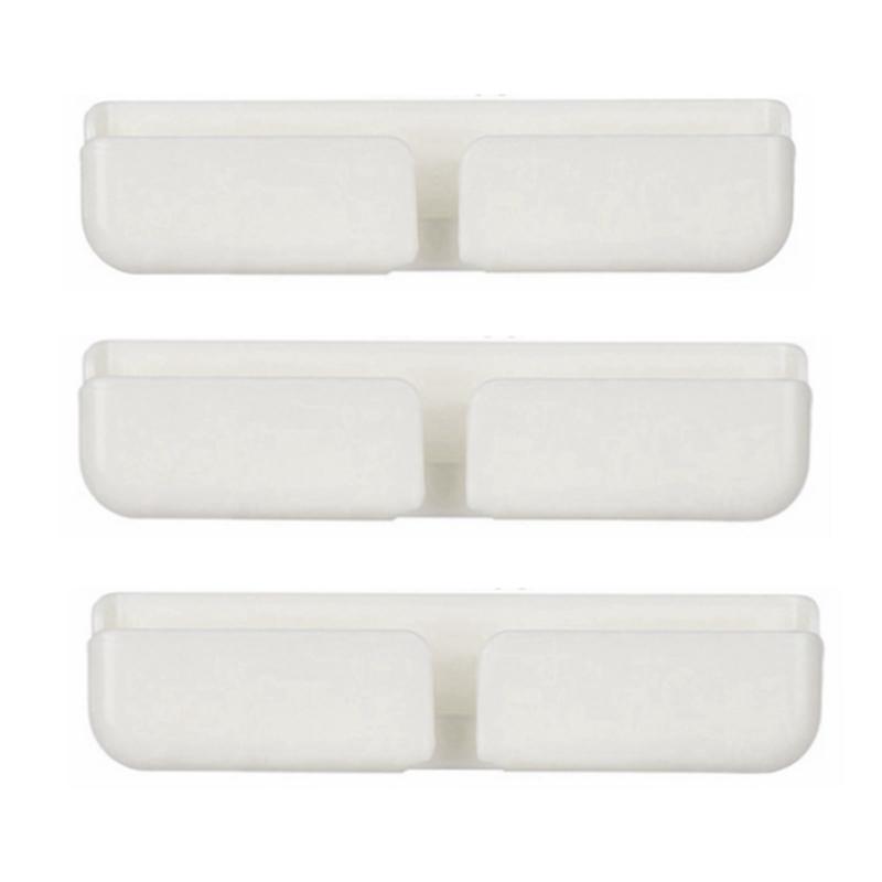 

3 шт. Практичний настільний USB-кабель Фіксований органайзер Затискач Пряжка Лінія Тримач дроту Затискач для кабелю Намотувач шнура білий