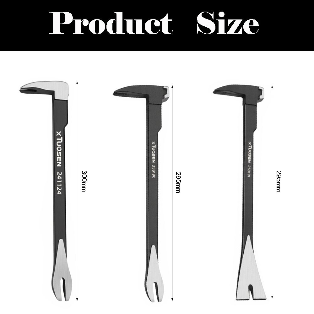 Heavy Duty Multifunctional Nail Puller V Shaped Non-Slip Cats Paw Durable Steel Nail Remover for Home Woodworking Tools