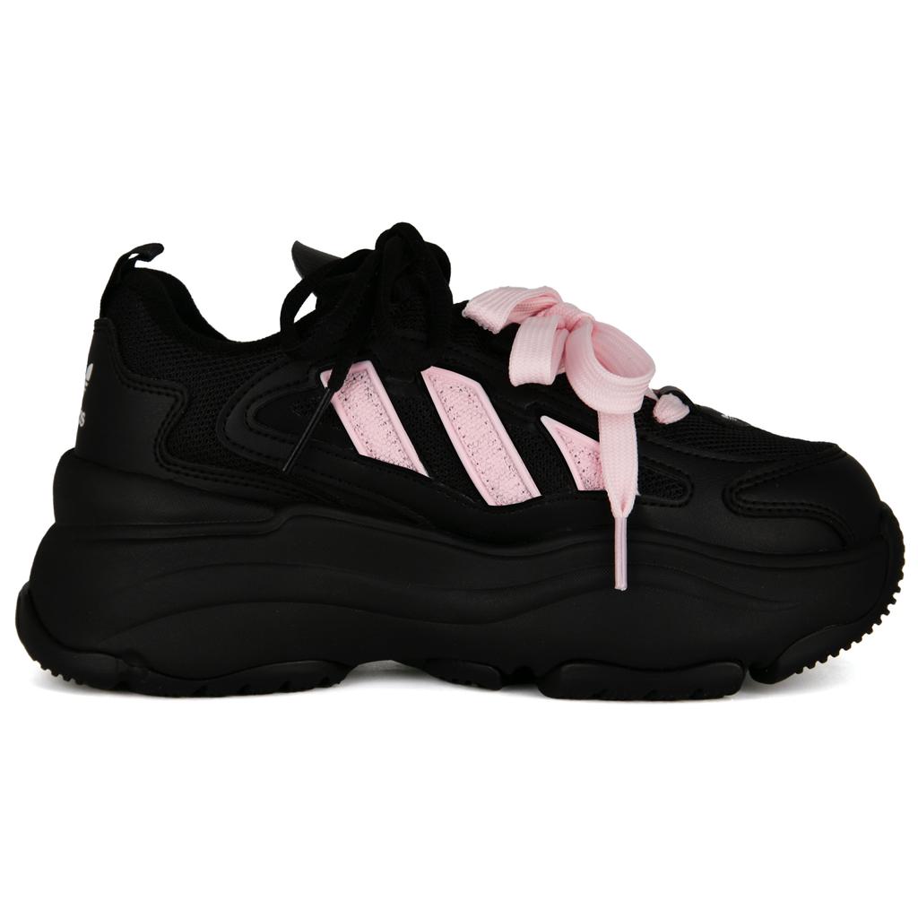 adidas Originals OZGAIA Urban Chic Style schlägt zurück Niedrige Chunky Sneaker Unisex Schwarz Rosa JQ4110(Team1664-)