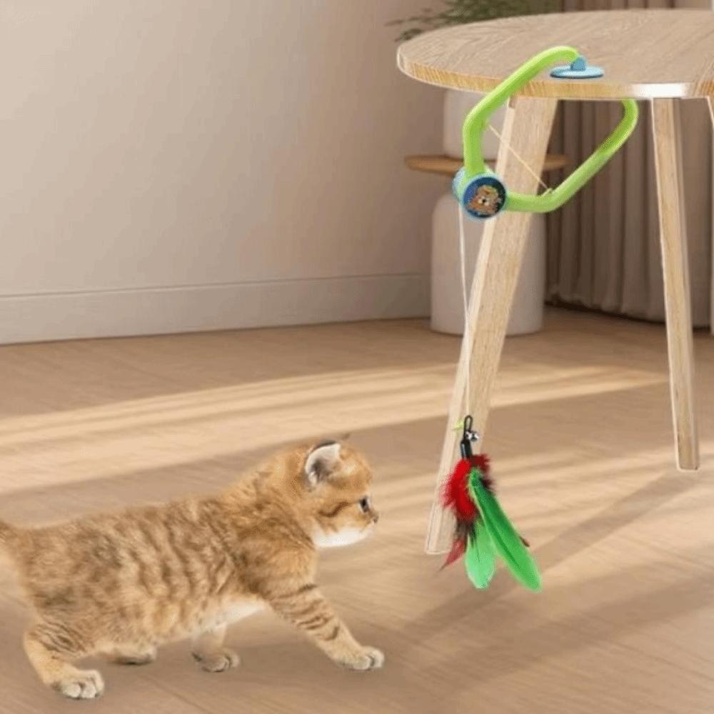 Retractable Cat Hanging Swing Toy Automatic Lifting Self-Entertainment Toy  Indoor Use