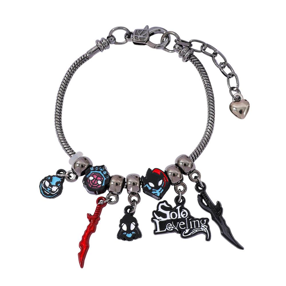 Solo Leveling Cartoon Character Alloy Bracelet With Electroplated Finish For Gift And Anniversary