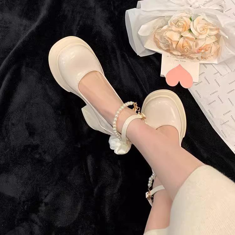 Baotou Women's 2025 Fairy Style High-Heeled Mary Jane Sandals for Summer.