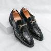Fashion New Men Fashionable Loafers Men Comfortable Breathable High-end Leather Shoes for Busines Office Use Gentlemen Shoes Sizes 38-46