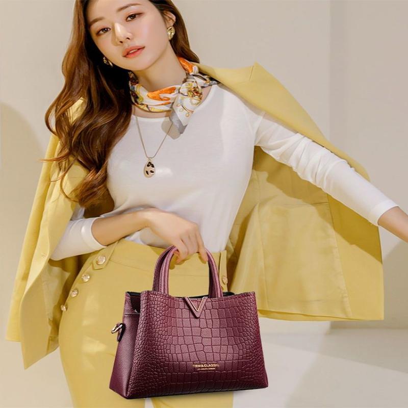 Modna damska torba typu crossbody, torba na ramię dla matki, damska, wysokiej jakości skórzana torebka