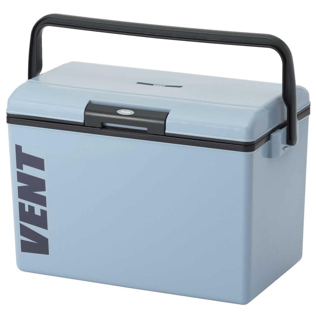 Sanka Bansereno One-Push Open Cooler Box, Ash Blue (Matte Finish), 24.5L, Removable Lid for Easy Cleaning, Made in Japan, Fishing Cooler for Fishing