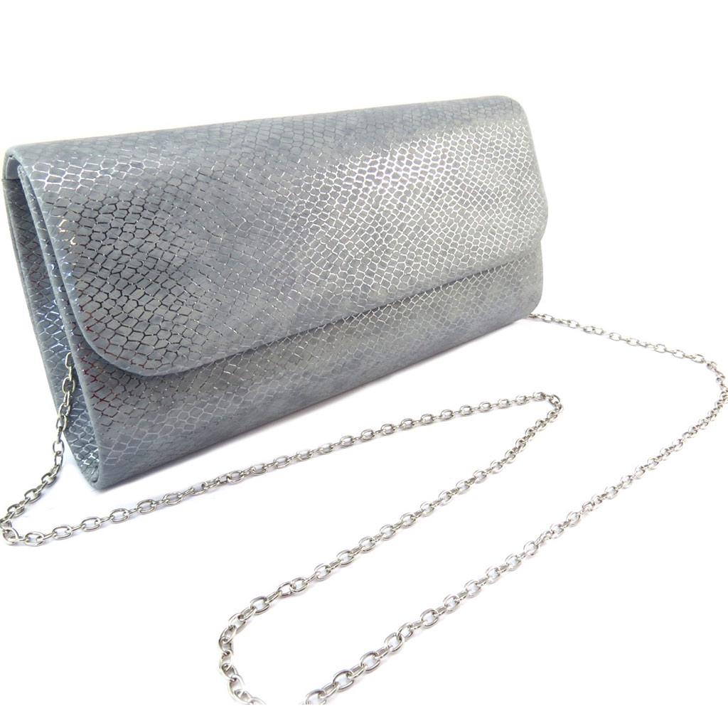 Les Trésors De Lily [P1844] - Kika Gri Portföy Çanta - 25,5x13x6 cm