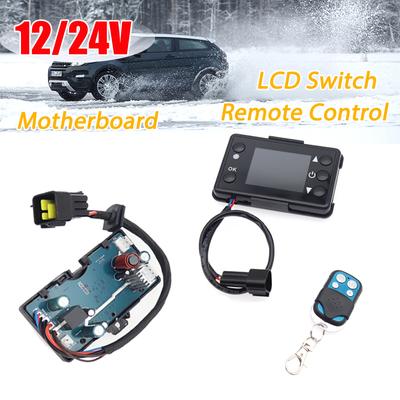 Interruttore monitor LCD per riscaldatore d'aria diesel 12V 24V + telecomando a 4 pulsanti + scheda di controllo per riscaldatore d'aria diesel per auto Parcheggio