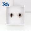 Bolaijewelry Natural Mozambique Garnet Pear 7*10mm Gemstone Earrings 925 Sterling Silver Fashion Woman Fine Jewelry