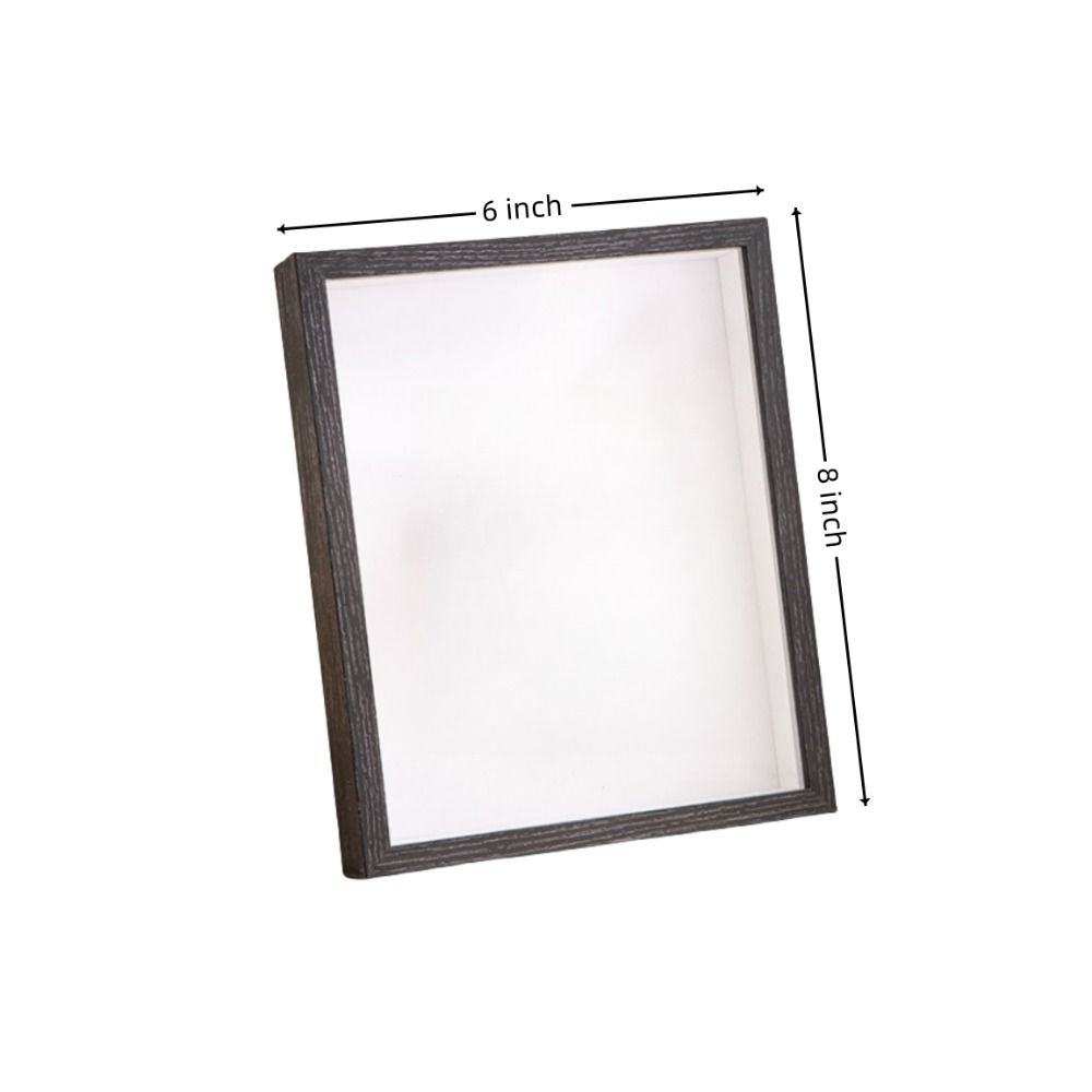 1PC Shadow Box Frame Multi-size Wooden Photo Frame For Dried Flower Rectangular Glass Display Case For Flora Ticket Crafts
