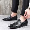 Luxury Men Shoes Braid Loafers Breathable Leather Casual Shoes Plus Size Driving Flats Moccasins Slip On Business Oxfords Shoes
