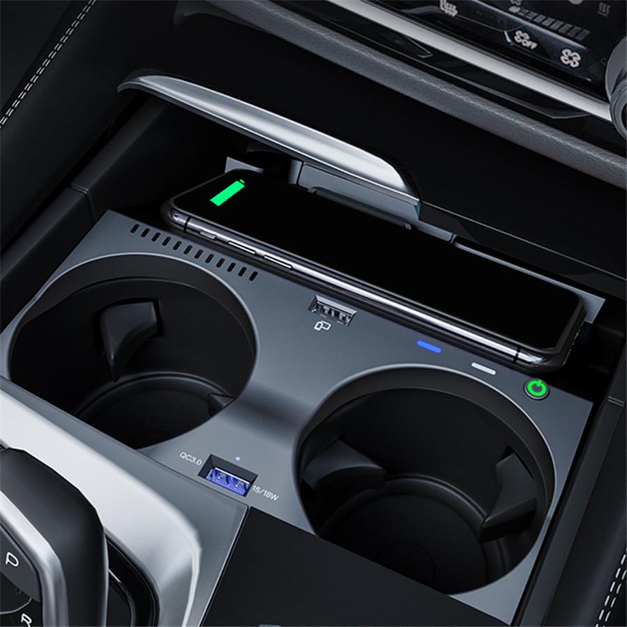 Center Console For Wireless Charger Phone Holder For BMW 5/6 Series 2017-2019