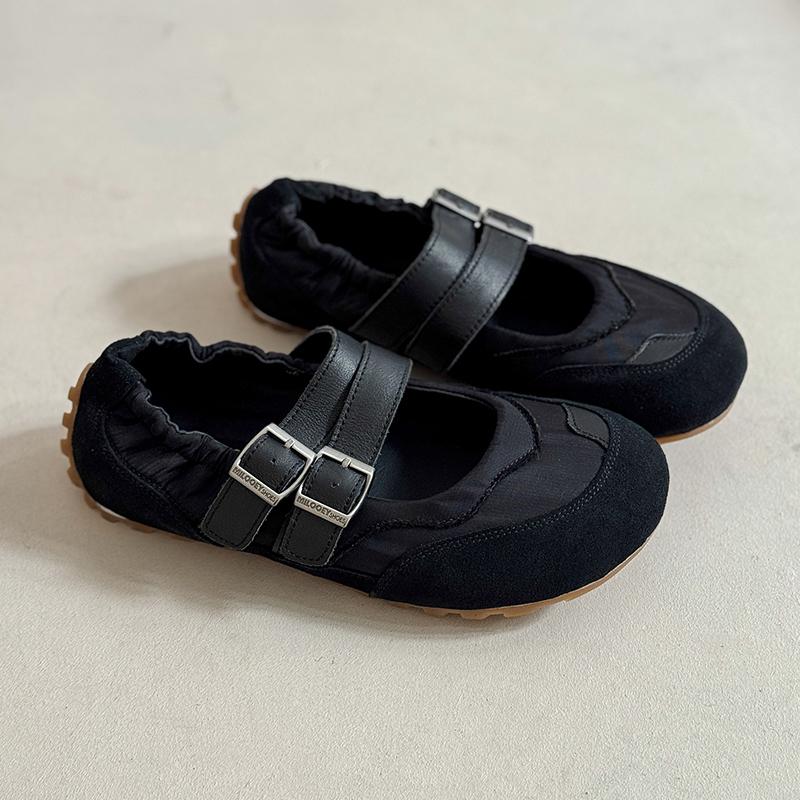 Fashion 2025 Autumn New Ballet Sports Mary Jane Retro Shoes for Women Design Sense Single Shoes for Women