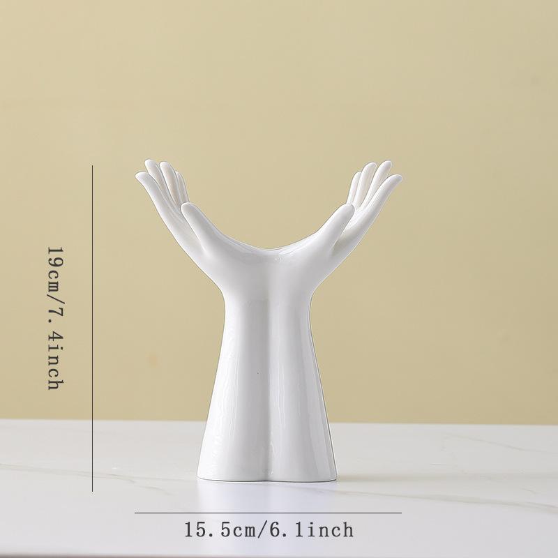 Скандинавская керамическая ваза украшение гидропоника Белый корпус керамическая ваза Креативная цветочная композиция Ваза для сухих цветов настольный декор