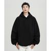 Men’s 500G Heavyweight Button-Up Hoodie: Autumn/Winter Trendy Brand, Loose Fit, Solid Color, Versatile American Style.