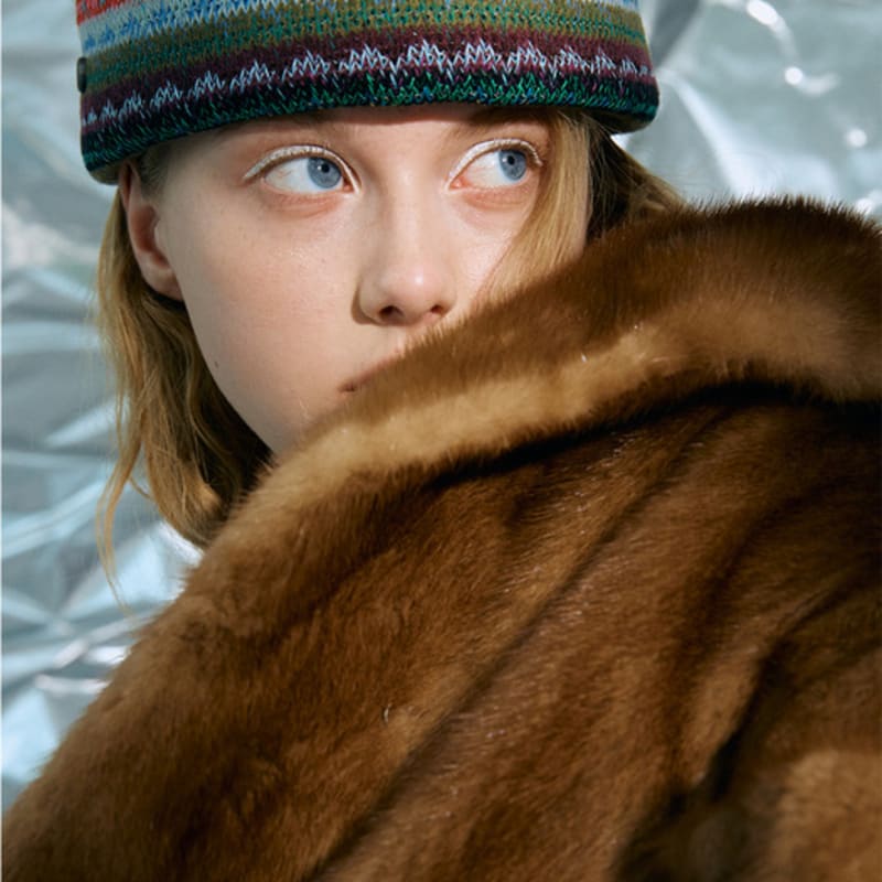 

poesiedame [Да будет свет] Разноцветная вязаная шапка-бини FREE