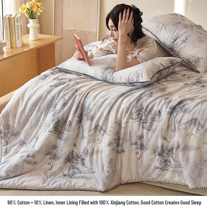 Yuan Zhi Wei New Chinese Style All Cotton Summer Quilt