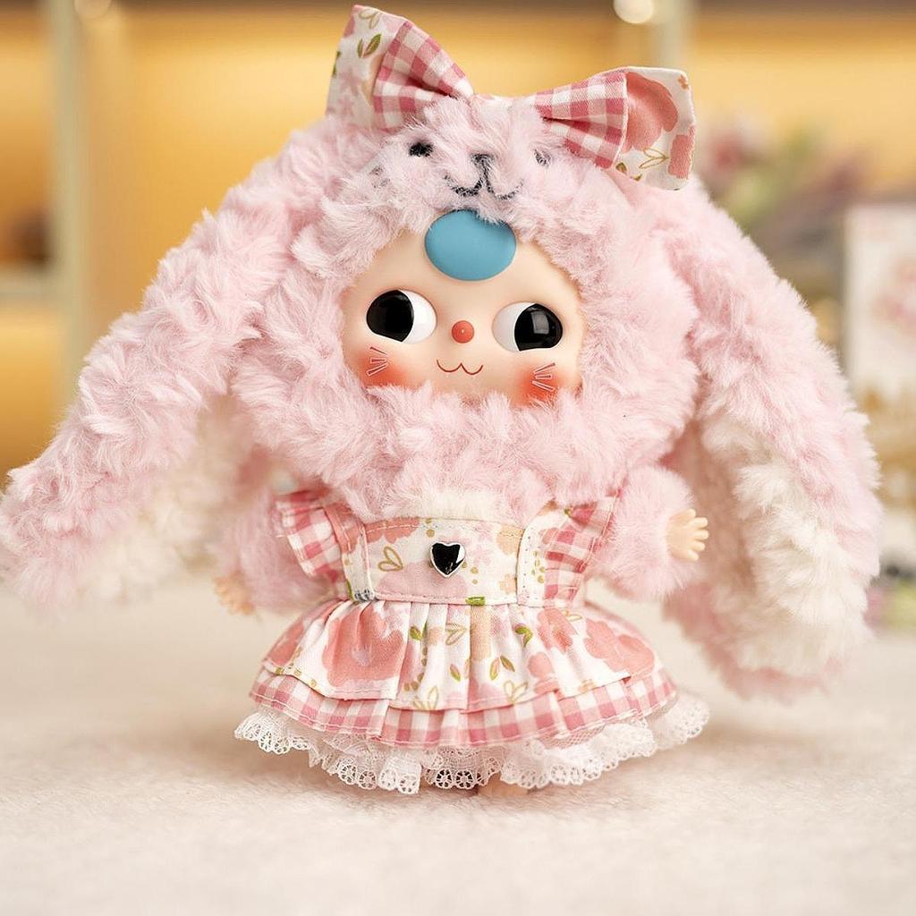 20cm Plush Doll Dress Doll Clothes DIY Doll Toy for Little Girls Gift Photo Props Soft Stylish Dress up Doll Outifit