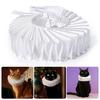 Royal Medieval Pet Collar Adjustable White Neck Ruff Costume Accessories for Dog Cats Themed Parties Photo Shoot