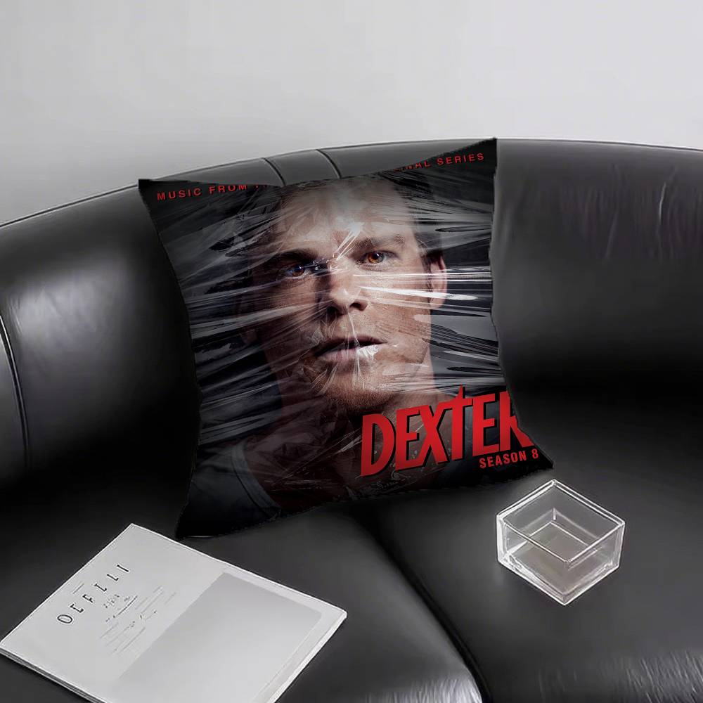 1pc Dexter TV Series Pillow Case Fashion Square Pillowcase Bedroom Sofa Room Ins Decoration Leisure