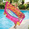 Funny Sardines Beach Towel Quick-drying Super Absorbent Suitable for Swimming Beach Vacation Pool Gym Summer Gift for Friends