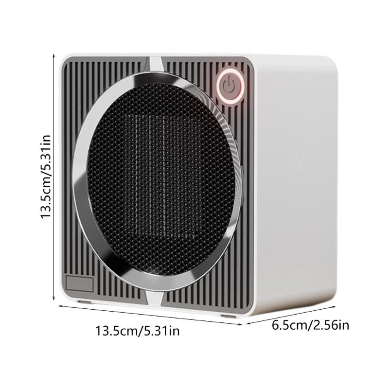 Portable 220V 500W PTC Electric Heater Automatic Temperature Control Desktop Mini Fan Bedroom Heating Fast Heater