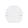 Fila Fusion American Retro Large Logo Print Crew Neck Knit Pullover Long Sleeve Sweatshirt Women sweatshirt Standard-White T11W241212FWT