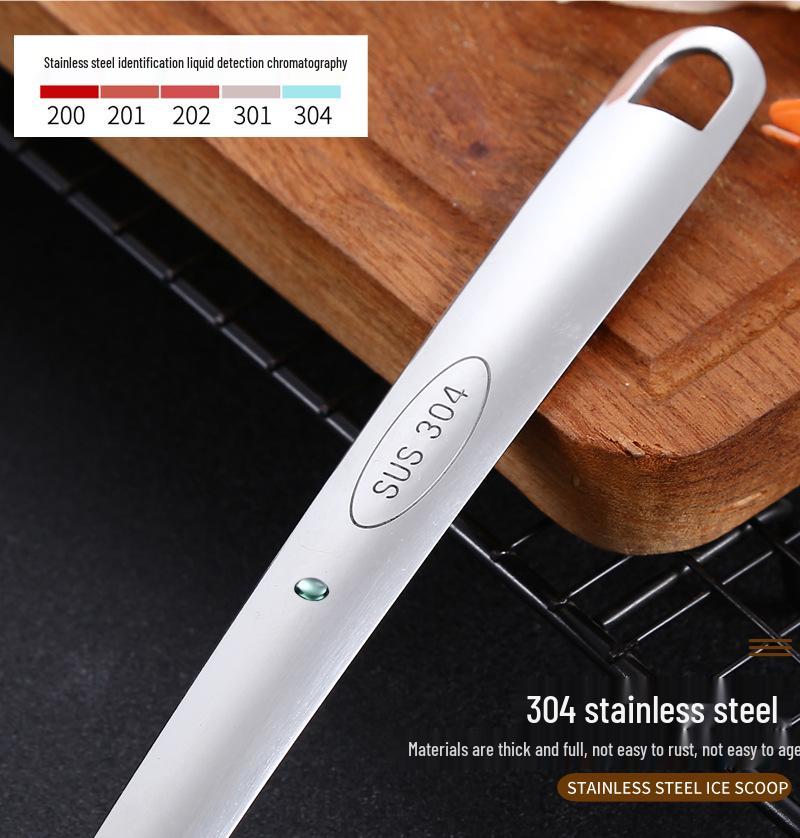 304 Rostfritt Stål Stor Masksked för Kök, Restaurang, Fritering, Dumplings och Sichuanpepparkorn