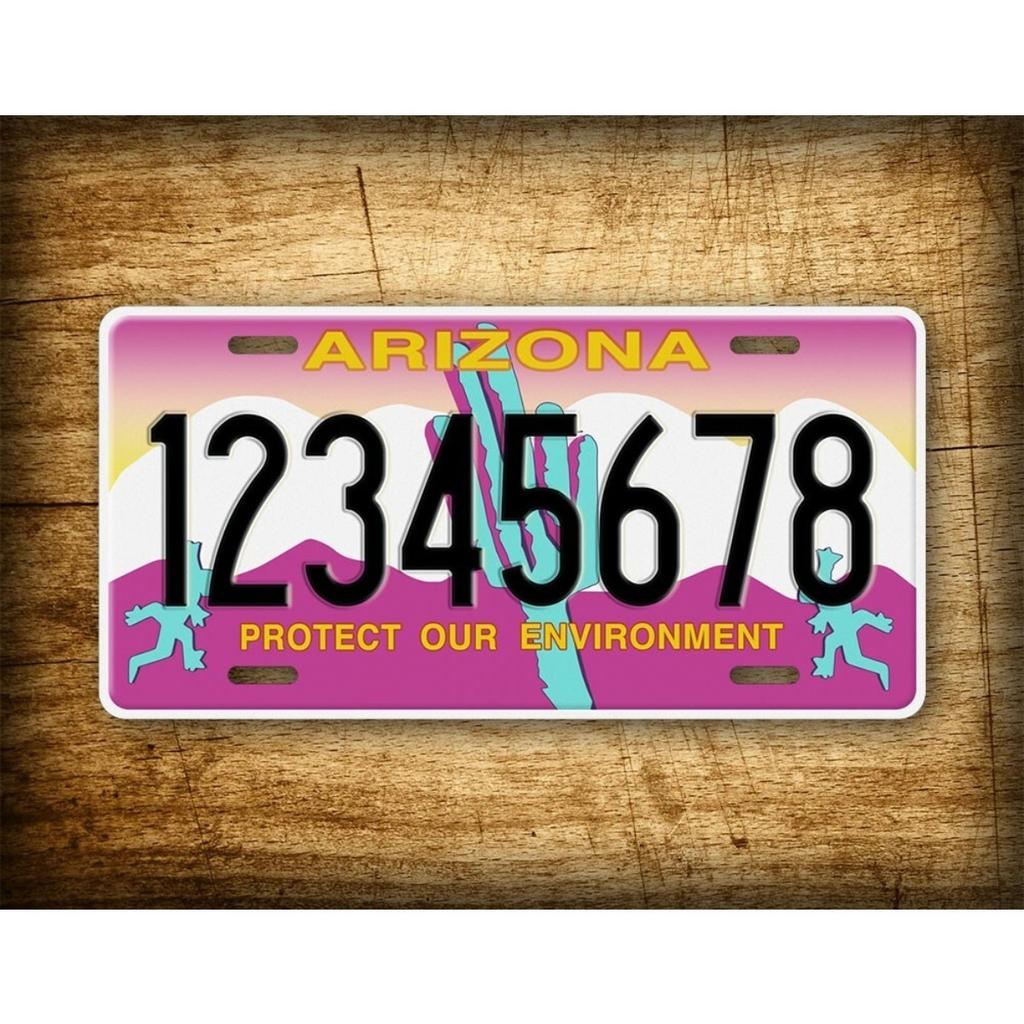 Individuelles Kennzeichen 6x12 Arizona Umwelt Dekschild aus Metall