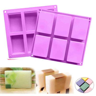 Multifunction 4/6 Cavity DIY Craft Silicone Soap Mold Soaps Supplies Flower Shaped Cake Mould