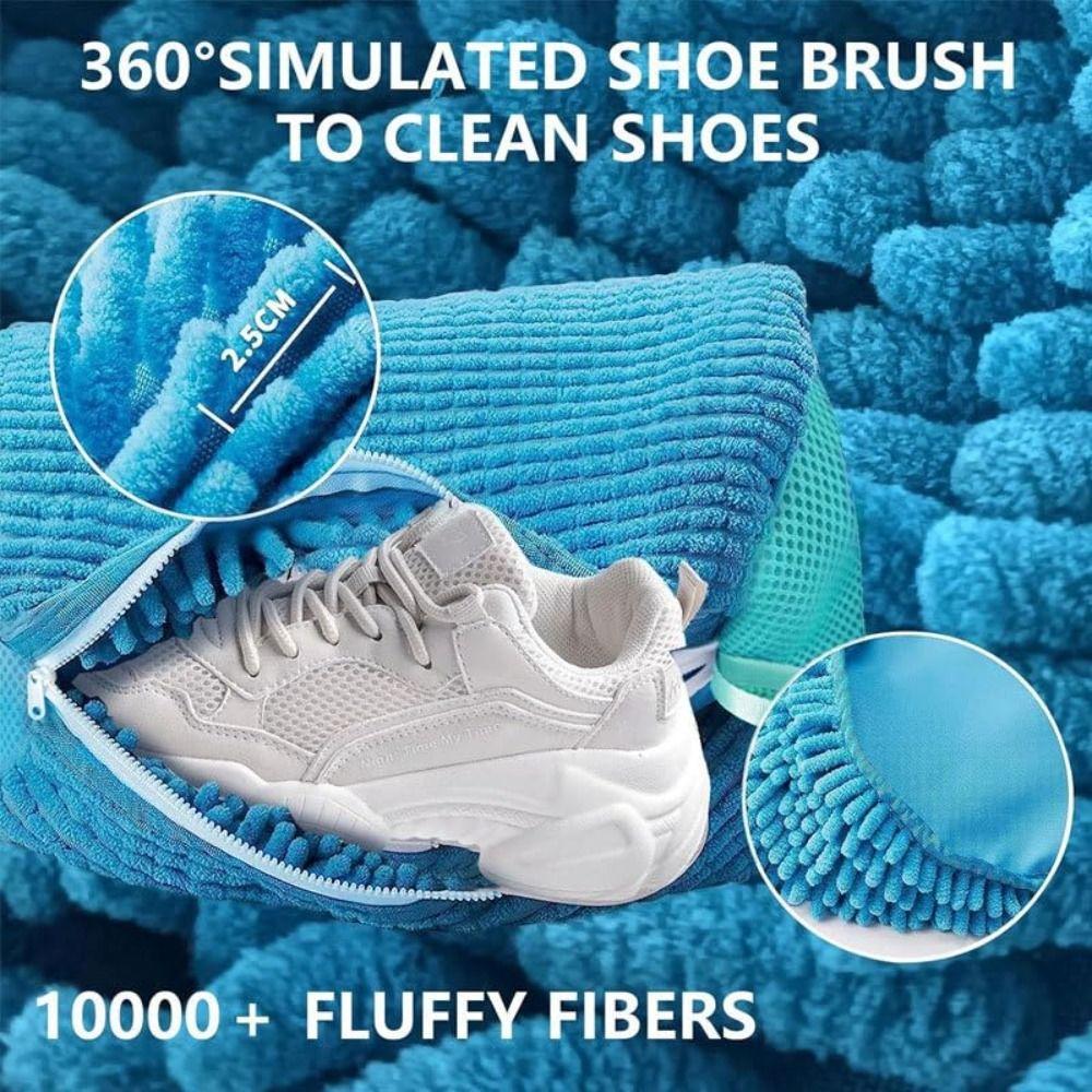 Zipper Shoe Laundry Bag Shoe Protection Shoe Plush Wash Bag  for All Shoe Types