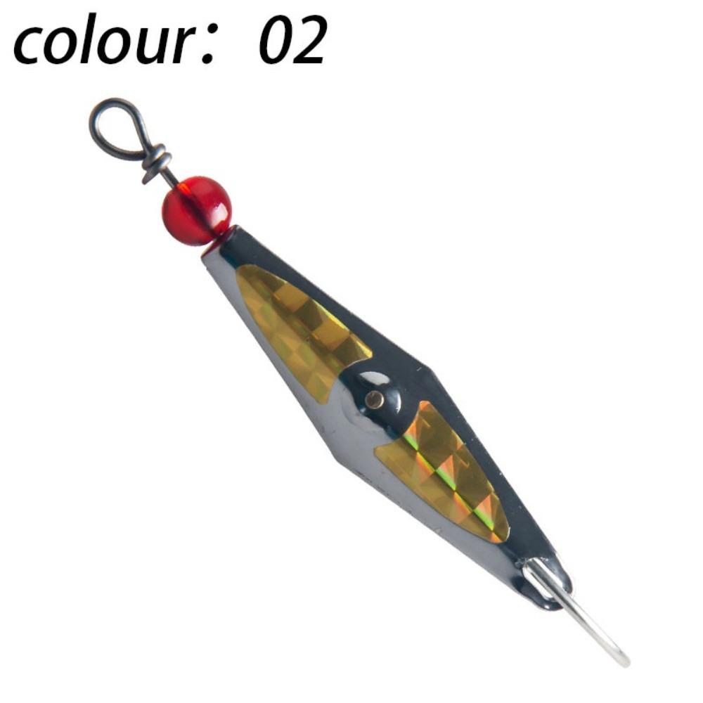 

2.32in Size Spoon Lure Sequin Bait Metal Construction Trout Lure 3D Fish Scale Shaped Design Fishing Bait Deep Sea Fishing