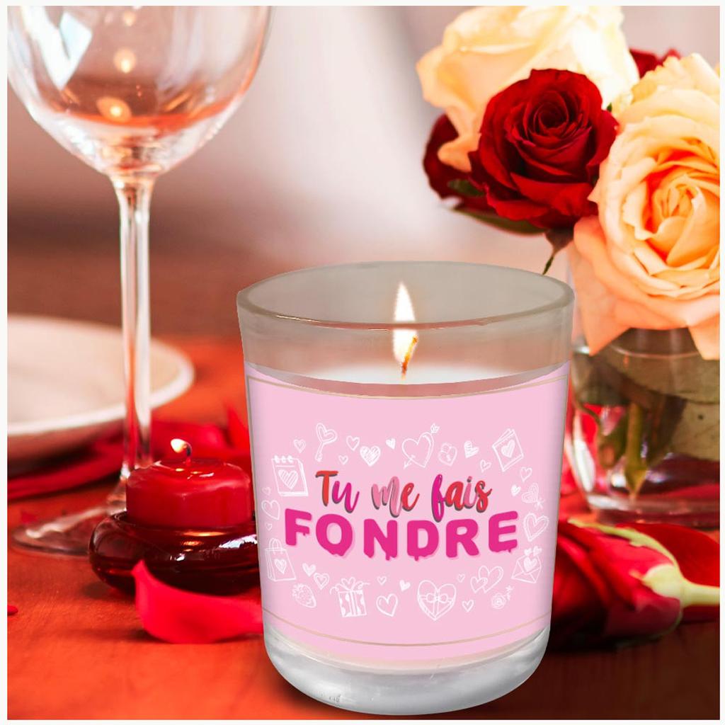 Les Trésors De Lily [A3730] - Vonná svíčka 'You make me melt' růžová - 92x70 mm