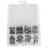 70pcs/box Stainless Steel Fishing Rod Guides Eye DIY Repair Kit