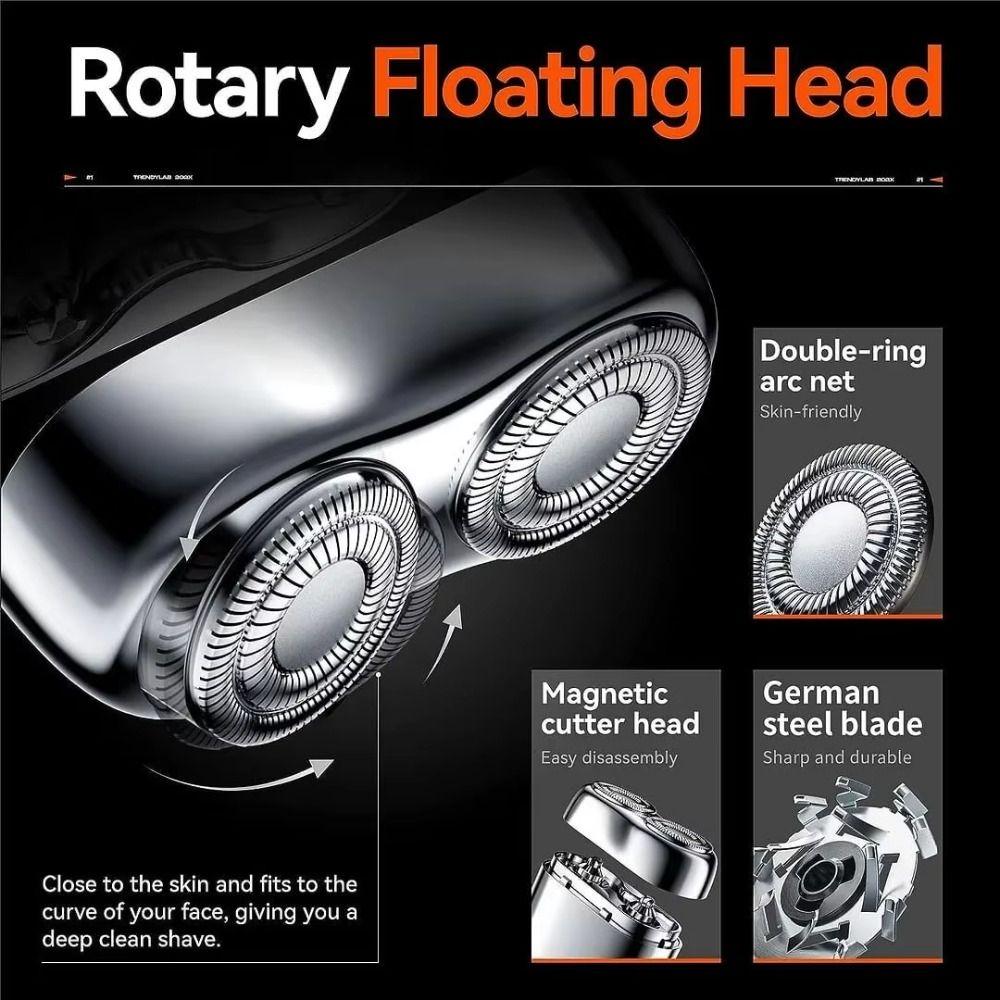 Double Head Electric Shaver Type-C Charging Face Hair Remover Tool Men's Beard Trimmer  Daily Use