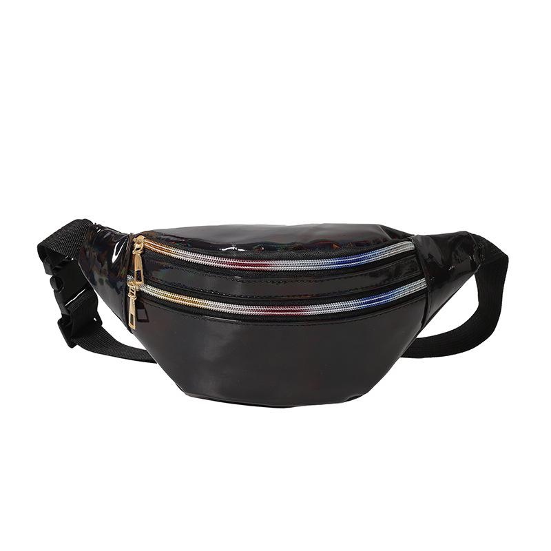 Reflective Laser Waist Bag for Women & Men, Colorful Summer Crossbody Bag