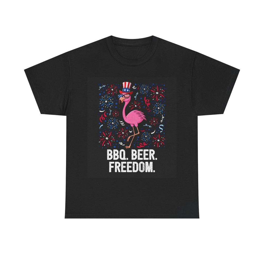 Men's and Women's T-shirts BBQ Beer Freedom