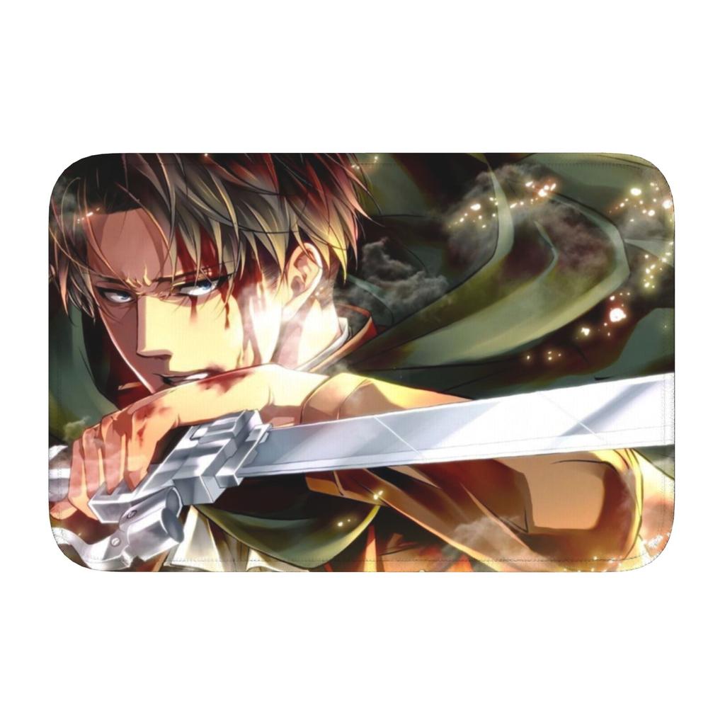 Attackes On Titan Front Door Mat Anti-Slip Indoor Welcome Waterproof  Doormat Living Room  Entrance Rug Carpet Footpad
