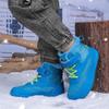 High-top Kids Cotton Shoes Plush Warm Snow Boots Boys Girls Winter Outdoor Hiking Sneakers Waterproof Non-slip