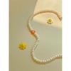 Beads Flower Pearl Choker Necklace Nz1026