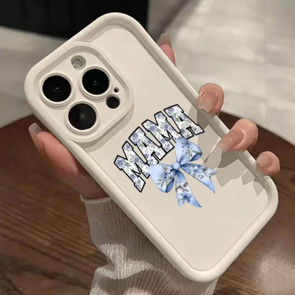 

English Bowknot Phone Case for Apple iPhone 17 Pro Max/16/15/14/13 Pro iPhone 14 ProMax