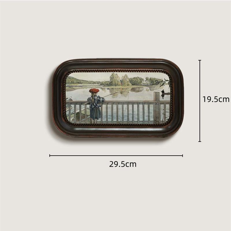 סט מסגרות תמונה וינטג צרפתי קופידון ציור דקורטיבי לסלון קישוט קיר רקע משולב תליון